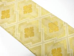 アンティーク　松皮菱に花模様織り出し袋帯（材料）